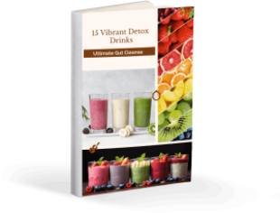 Digital ebook featuring gut cleanse detox drink recipes